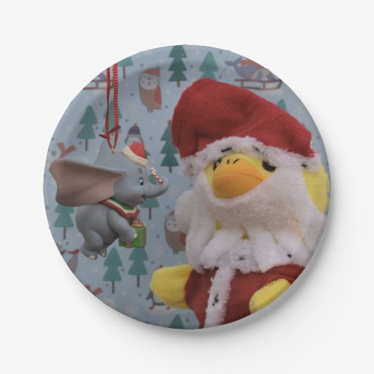 Danny Duck Santa. ペーパープレート (正面)