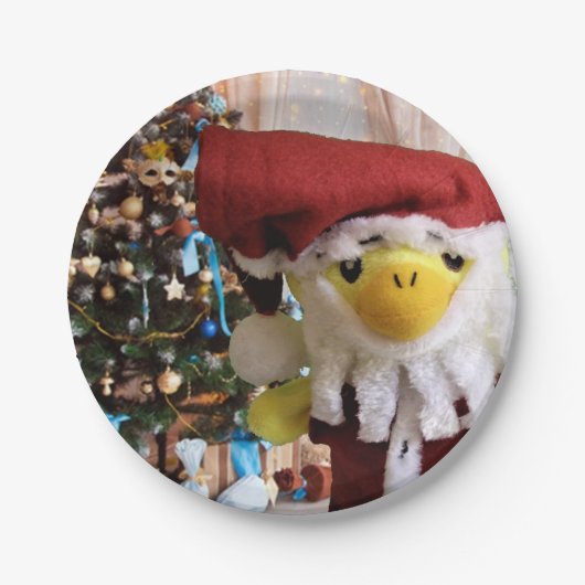 Danny Duck Santa. ペーパープレート (正面)