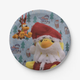 Danny Duck Santa. ペーパープレート