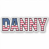 Danny Name Vorname USA Sticker Stickerset シール (正面)