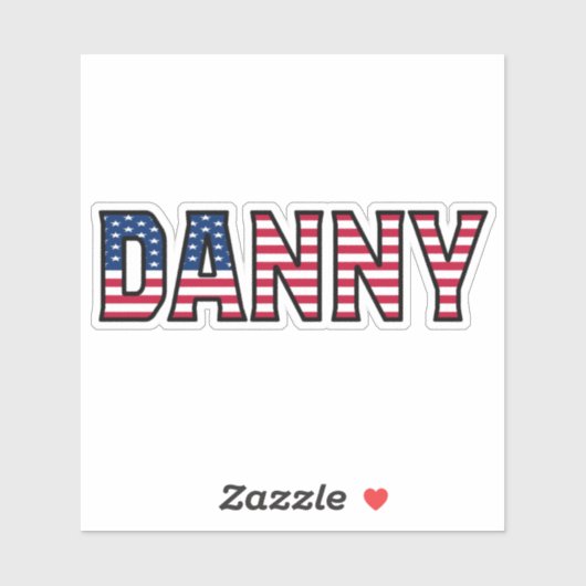 Danny Name Vorname USA Sticker Stickerset シール (シート)