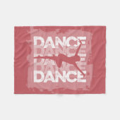 DanseとLettres (ダンス) フリースブランケット (正面(横))