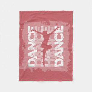DanseとLettres (ダンス) フリースブランケット