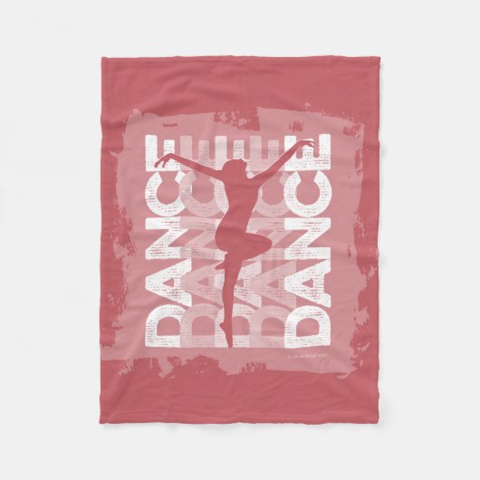 DanseとLettres (ダンス) フリースブランケット (正面)