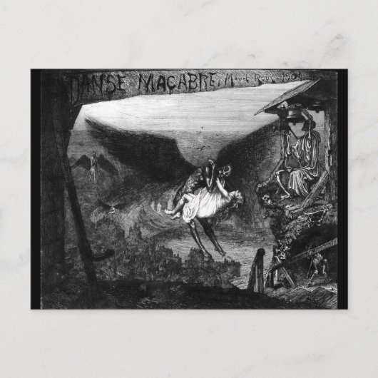 Danse macabre by Marcel Rouxポストカード ポストカード (正面)