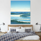 Dansende Golven onder de Hemel キャンバスプリント (インサイチュ (寝室))