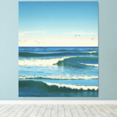 Dansende Golven onder de Hemel キャンバスプリント (インサイチュ (ウッドフロア))