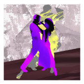 Danseurs de tango argentin フォトプリント (正面)