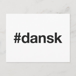 DANSKハッシュタグ ポストカード