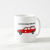 Danteのピーク郊外のマグ コーヒーマグカップ (正面右)