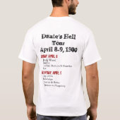 Danteの地獄旅行 Tシャツ (裏面)
