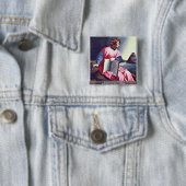 Danteの寓話的なポートレート 缶バッジ (インサイチュ)