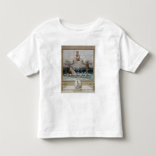 Danteの「神の喜劇」2からのイラストレーション トドラーTシャツ (正面)