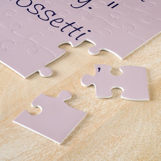 DanteガブリエルRossettiのトンボの引用文のパズル ジグソーパズル (側面)