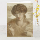 DanteガブリエルRossetti著水ヤナギ カード (黄色い花)