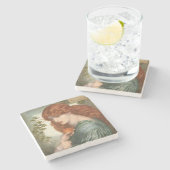 DanteガブリエルRossetti著Proserpine ストーンコースター (横)