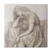 DanteガブリエルRossetti: Desdemona タイル (正面)
