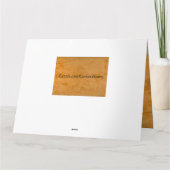 Danteプラスター大きく空白のな挨拶状 カード (裏面)