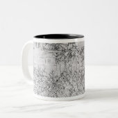 Dante著「神の喜劇」からの苦行、 ツートーンマグカップ (正面左)