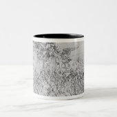 Dante著「神の喜劇」からの苦行、 ツートーンマグカップ (中央)