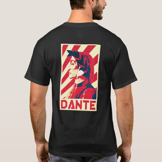 Dante Alighieri Famous Italian Poet And Writer Tシャツ (裏面)