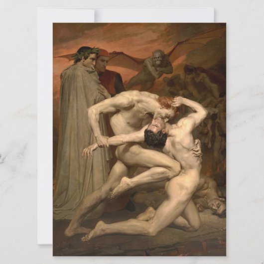 Dante and Virgil in Hell (by Bouguerau) カード (正面)