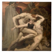 Dante and Virgil in Hell (by Bouguerau) タイル (正面)