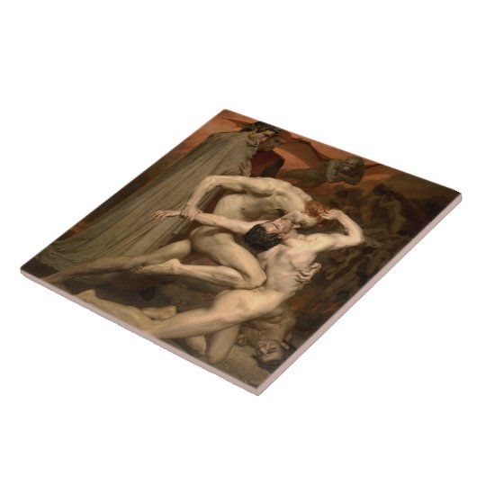 Dante and Virgil in Hell (by Bouguerau) タイル (側面)
