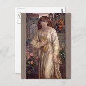 Dante Gabriel Rossettiによるビートライスの挨拶 ポストカード (正面/裏面)