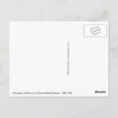 Dante Gabriel Rossettiによるビートライスの挨拶 ポストカード (裏面)