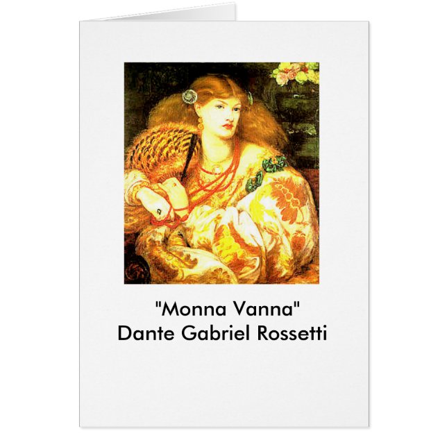 Dante Gabriel Rossetti著「Monna Vanna」 (正面)