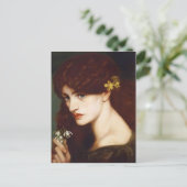 Dante Gabriel Rossetti – ブランジフィオーレ（雪の滴） ポストカード (スタンド正面)