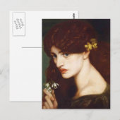 Dante Gabriel Rossetti – ブランジフィオーレ（雪の滴） ポストカード (正面/裏面)
