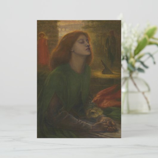 Dante Gabriel Rossetti - Beata Beatrix 招待状 (スタンド正面)