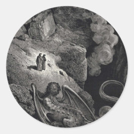 Dante & Virgil with Geryon Stickers ラウンドシール