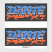 Dante Vorname Name Graffiti Aufkleber Sticker シール (シート)
