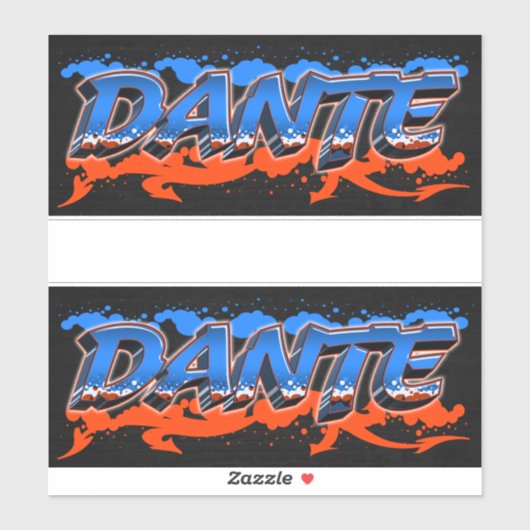 Dante Vorname Name Graffiti Aufkleber Sticker シール (シート)