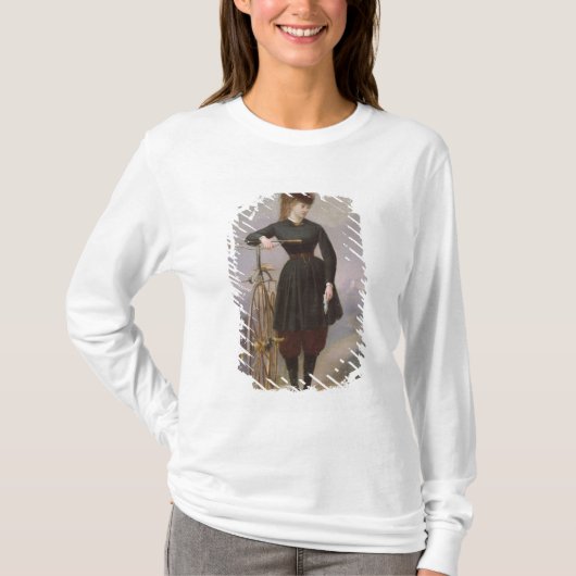 d'Antigny Blancheおよび彼女のベロシペード Tシャツ (正面)
