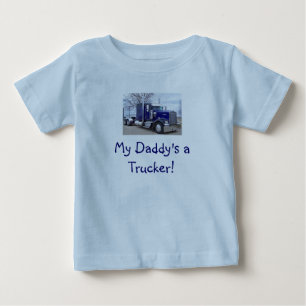 dantruck、私のお父さんのトラック運転手! ベビーTシャツ