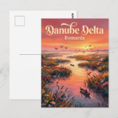 Danube Delta Romania ポストカード (正面/裏面)