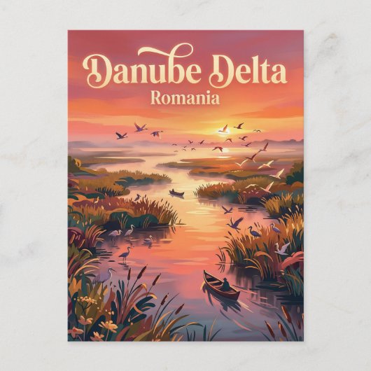 Danube Delta Romania ポストカード (正面)