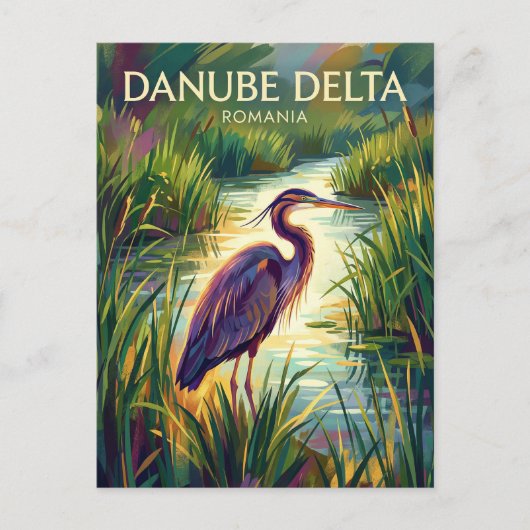 Danube Delta Romania ポストカード (正面)