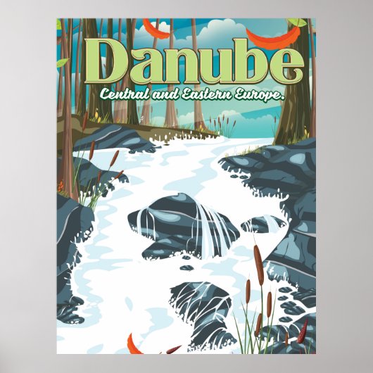 Danube European River Travelポスター ポスター (正面)