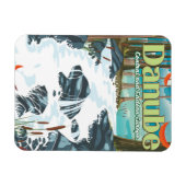 Danube European River Travelポスター マグネット (横)