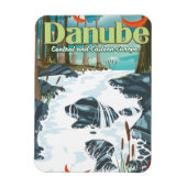 Danube European River Travelポスター マグネット (縦)