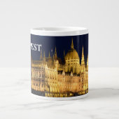 Danube's Jewel, Parliament Building on the Danube ジャンボコーヒーマグカップ (正面)