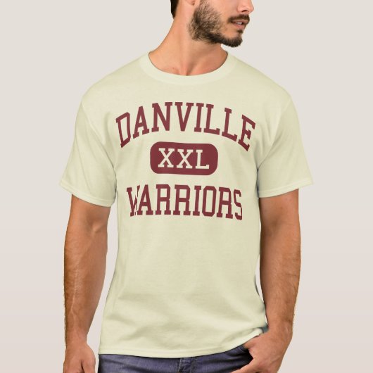 Danville -戦士-コミュニティ- Danvilleインディアナ Tシャツ (正面)