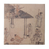 Danwon Giwaigi Roof Tilings絵画 タイル (正面)