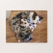 Danyおよびユリの小型オーストラリア人のパズル ジグソーパズル (横)