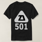 Daoutst 501レトロアイスホッケーロゴ tシャツ (デザイン正面)